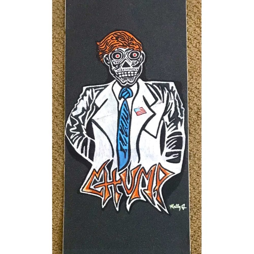 they live zombie politician skateboard grip tape